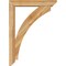 Ekena Millwork Thorton Slat Rough Sawn Bracket w/ Offset Brace, Western Red Cedar, 6"W x 32"D x 44"H BKT0604X32X44THR06RWR - alternate 3